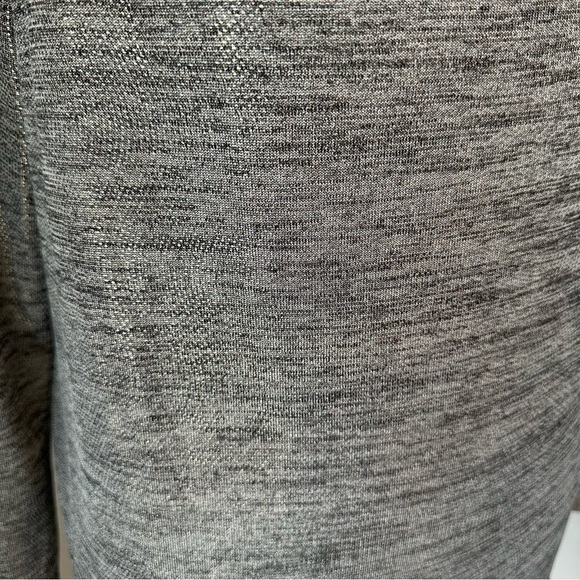 Chico’s KNIT TOP METALLIC Gold DRAPE Cowl Neck TOP Blouse - Picture 4 of 13